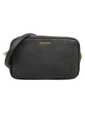 Miumiu Madras Black Gold Leather #371755M86B